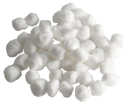 Gold Cura Dental Cotton Balls | 100% Pure Non-Linting Absorbent Balls for Dental Clinics