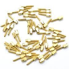 Gold Cura Dental | Gold Plated Screw Post Refills | Pack of 12 Pieces (L3)