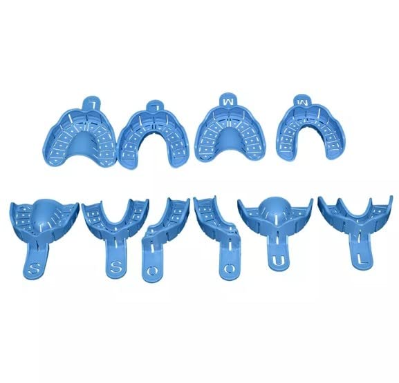 Gold Cura Implant Impression Trays – Perforated Set of 10