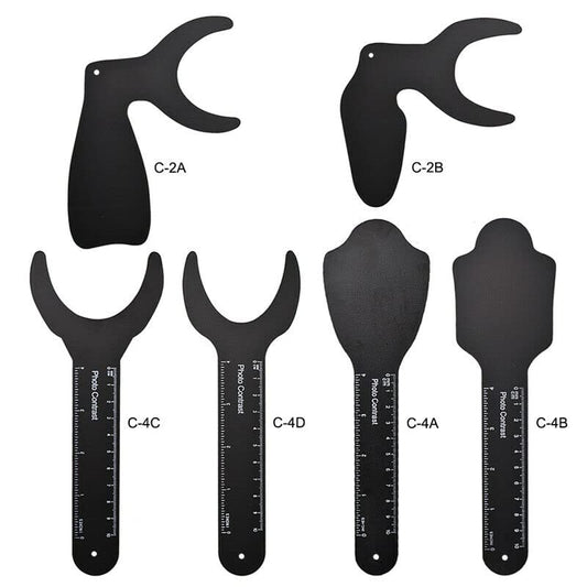 Gold Cura Intraoral Photography Contrastors | Black Background Boards Set of 6 for Dental Clinics
