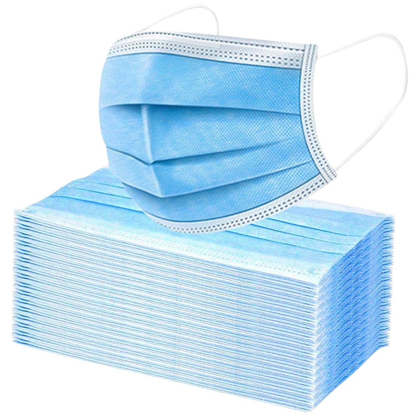 Gold Cura 3-ply disposable face masks, pack of 100