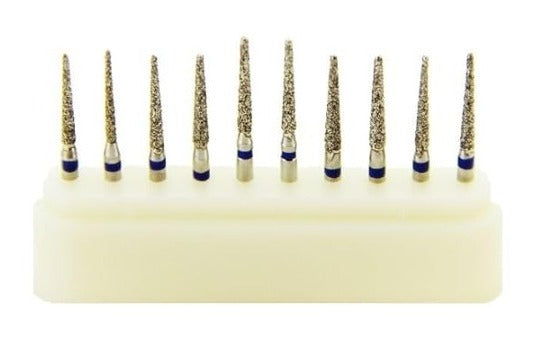 Regular Diamond Burs of Taper | Assorted In FG Shank Kit (Pack of 10 Kit)