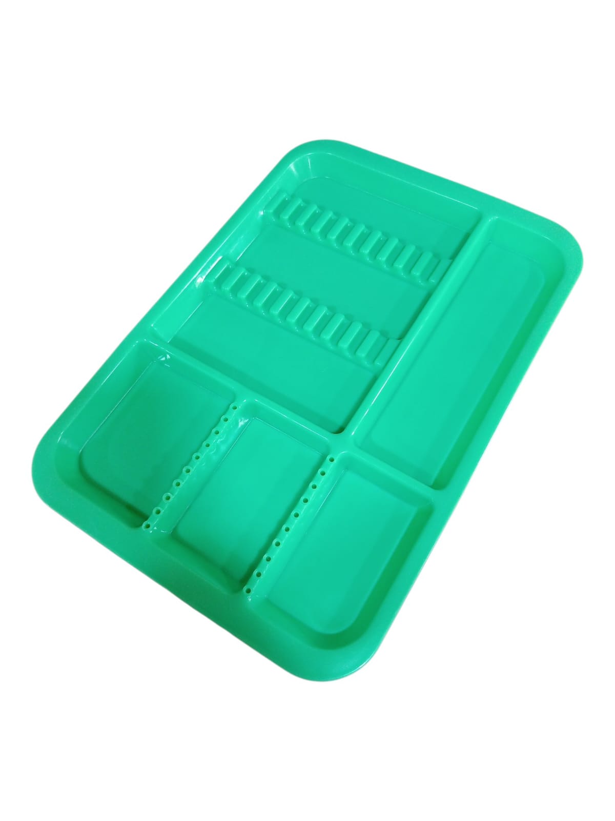 Gold Cura Dental | Big Plastic Instrument Tray | Colour: Green