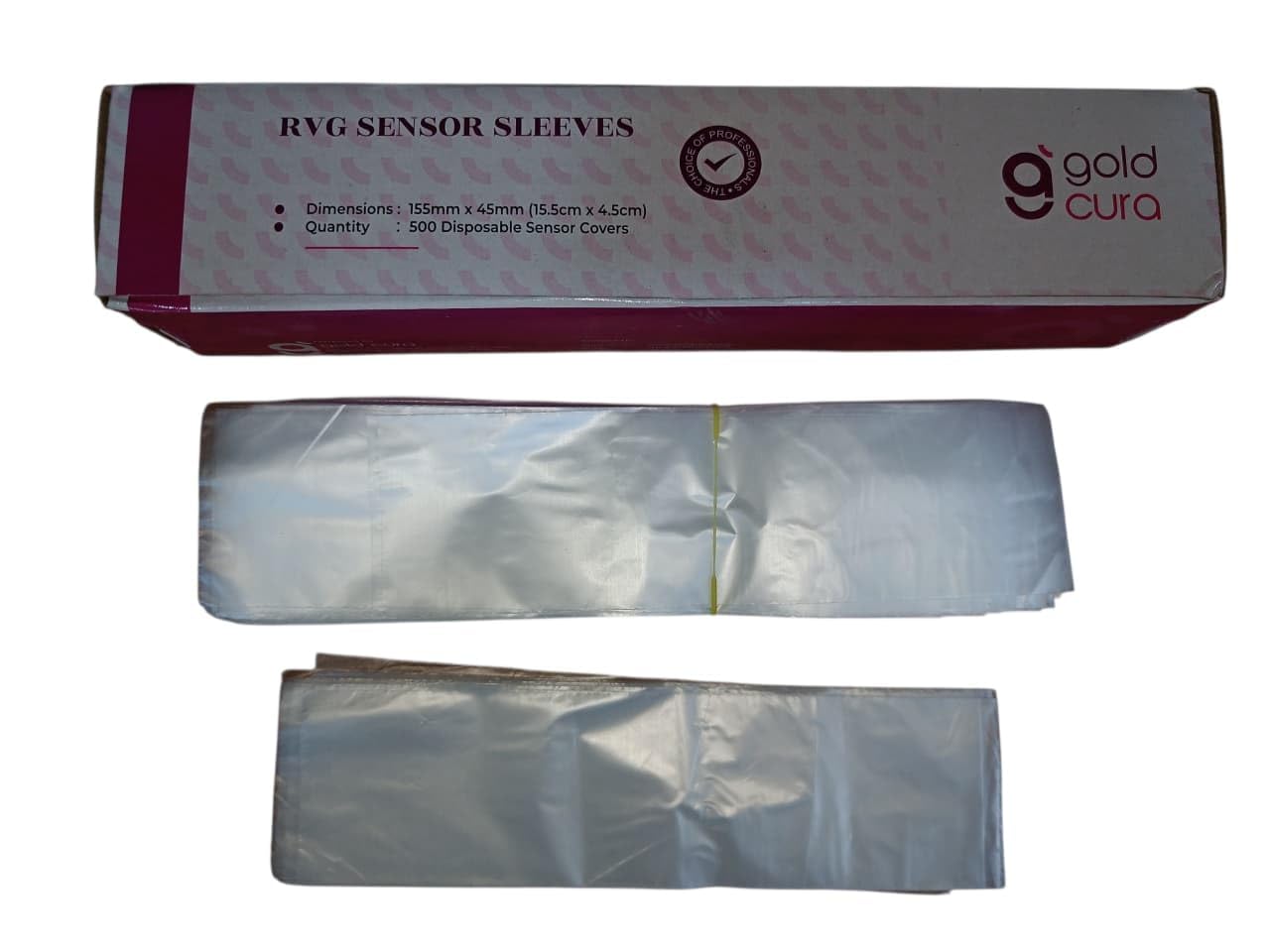Gold Cura RVG Sensor Sleeves protective films