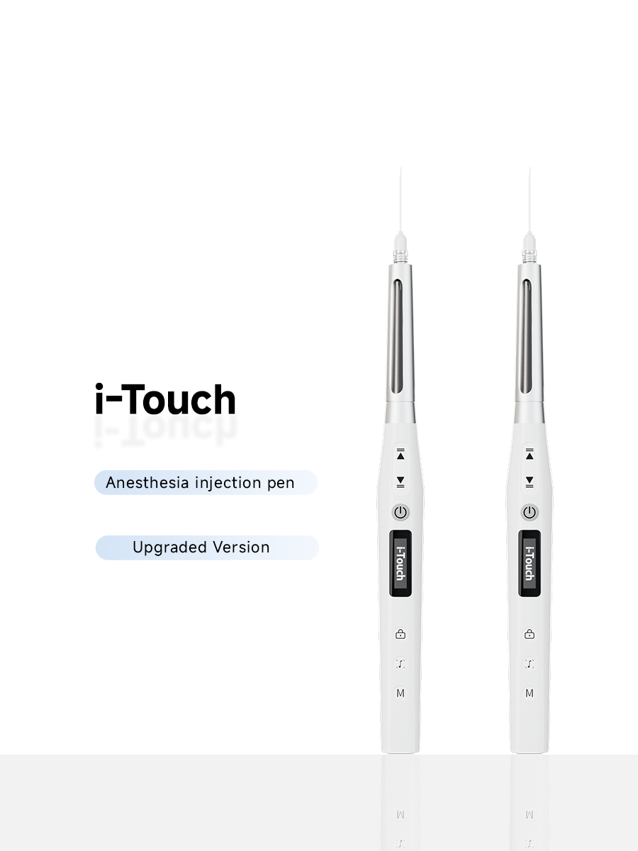 Dental anesthesia pen with dedicated aspiration control