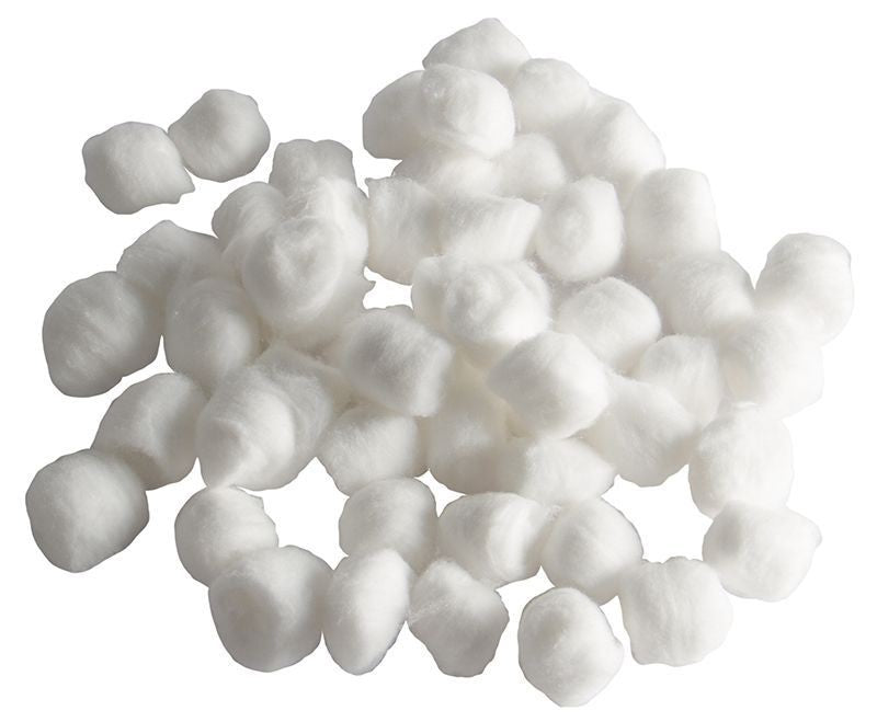 Gold Cura absorbent dental cotton balls, pack of 250