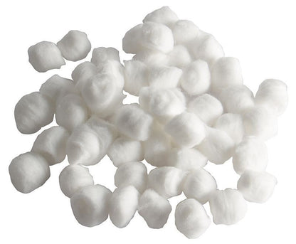 Gold Cura absorbent dental cotton balls, pack of 250