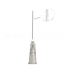 Gold Cura Dental Endo Irrigation Needle | Double Sided Vented 27G | Lenght: 25mm | Pack Of 100 Pieces