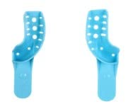 Gold Cura reusable perforated plastic dental impression trays