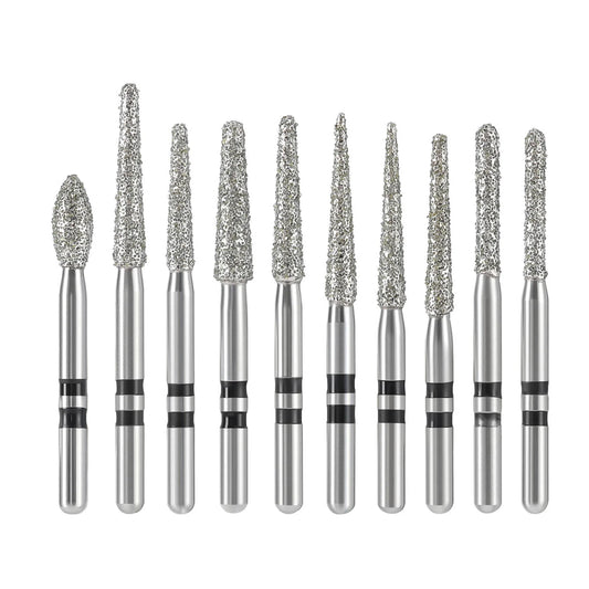 Gold Cura zirconia cutting bur kit for crown sectioning