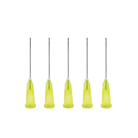 Gold Cura Dental Endo Irrigation Needle | Double Sided Vented 27G | Lenght: 25mm | Pack Of 100 Pieces
