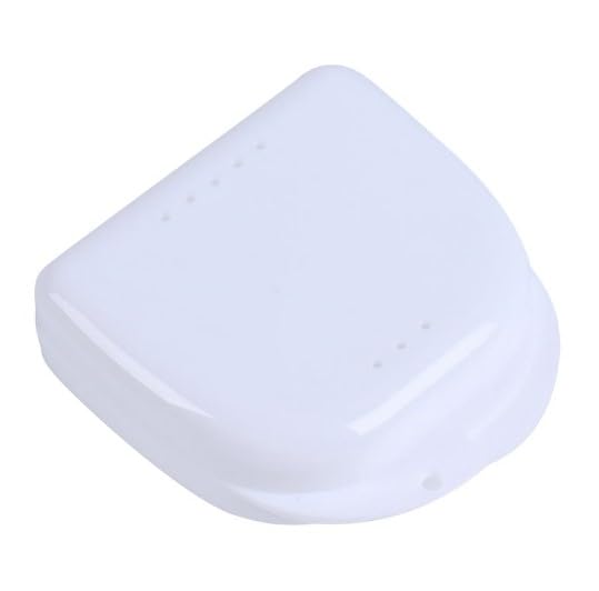Gold Cura Retainer Box | Aligner Case | Retainer Storage Box | Night Guard Case | Mouth Guard Storage Box | Colour: White