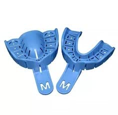Gold Cura Implant Impression Trays – Perforated Set of 10