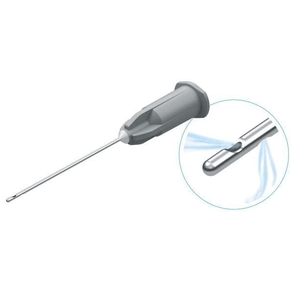 Gold Cura Dental Endo Irrigation Needle | Double Sided Vented 27G | Lenght: 25mm | Pack Of 100 Pieces