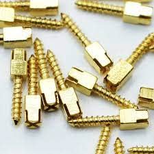 Gold Cura Dental | Gold Plated Screw Post Refills | Pack of 12 Pieces (S2)