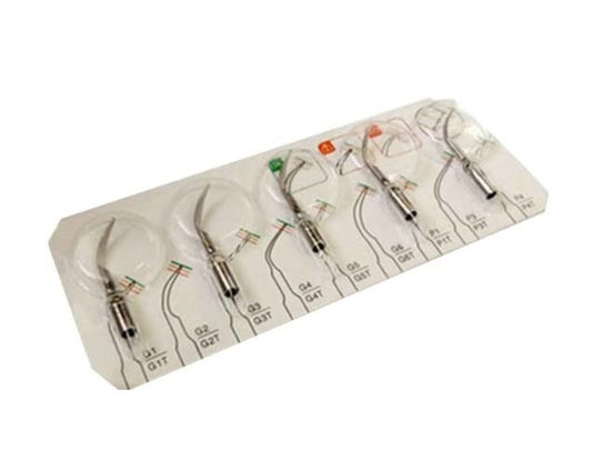 Gold Cura Ultrasonic Scaler Tips – Assorted Pack of 5, Woodpecker & EMS Compatible