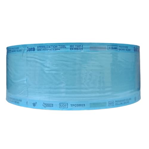 Gold Cura sterilisation reel for autoclave instrument packaging