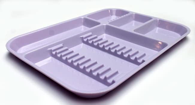 Gold Cura Dental | Small Plastic Instrument Tray | (Purple)