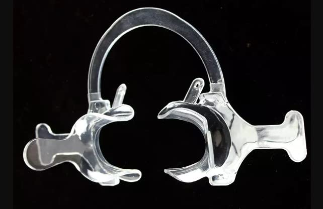 Gold Cura Dental Cheek Retractor with Wings & Handle – Clear, Pack of 2 – product image 3