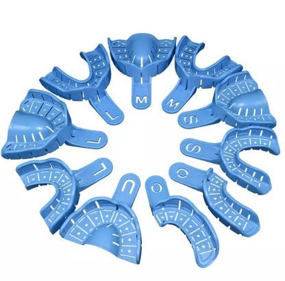 Gold Cura Implant Impression Trays – Perforated Set of 10