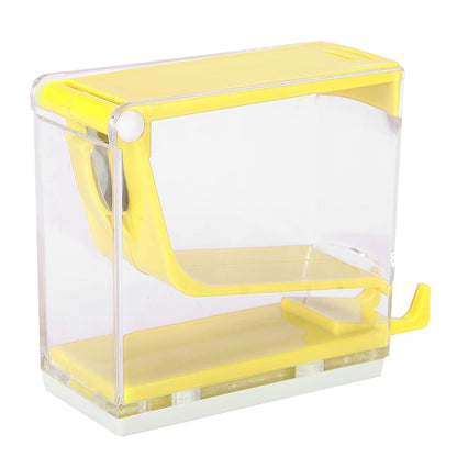 Gold Cura push-type cotton roll dispenser with refillable anti-skid holder