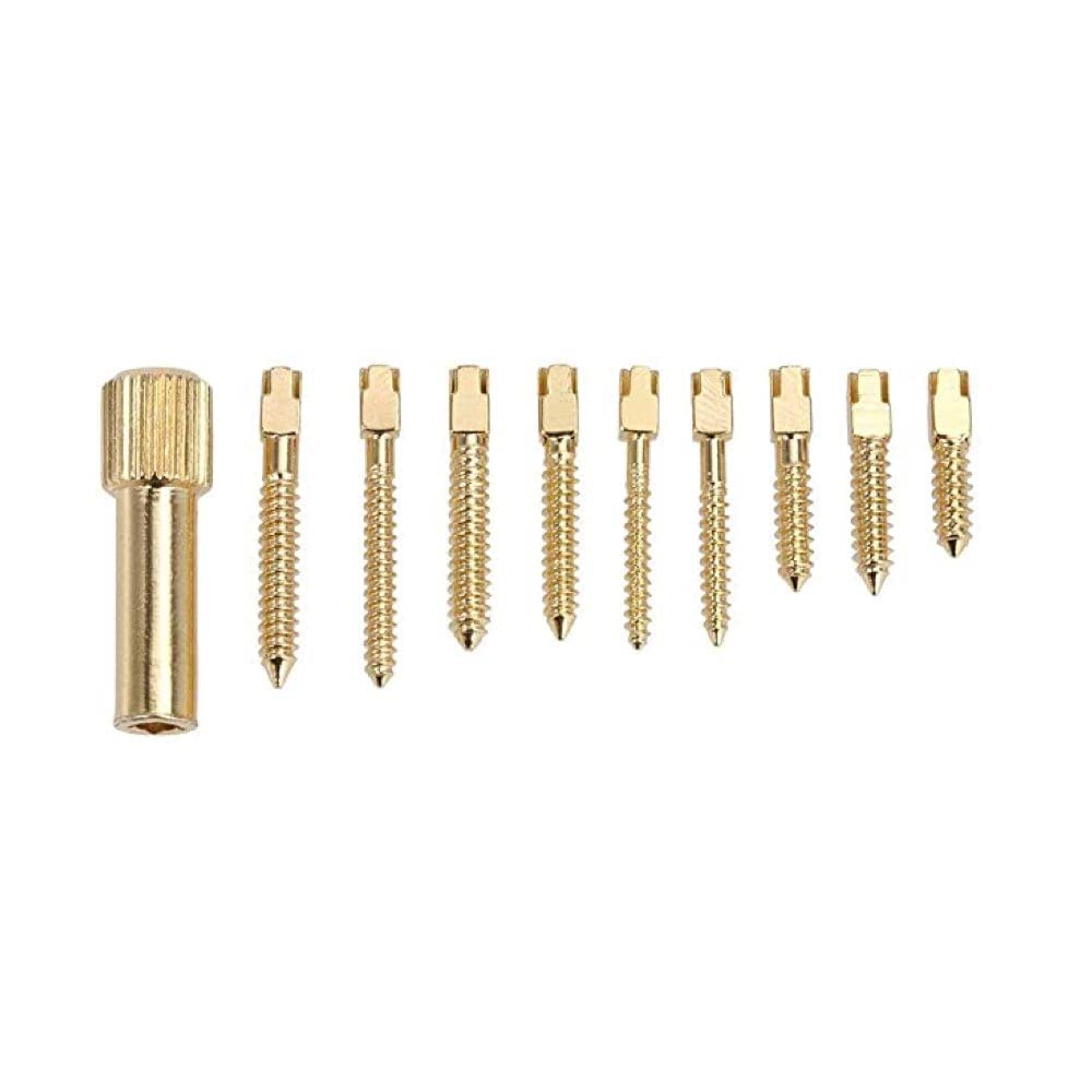 Gold Cura Dental Gold Plated Screw Posts | Pack of 120 Pieces