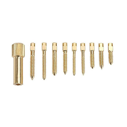 Gold Cura Gold-Plated Dental Screw Posts – Pack of 120 Pieces