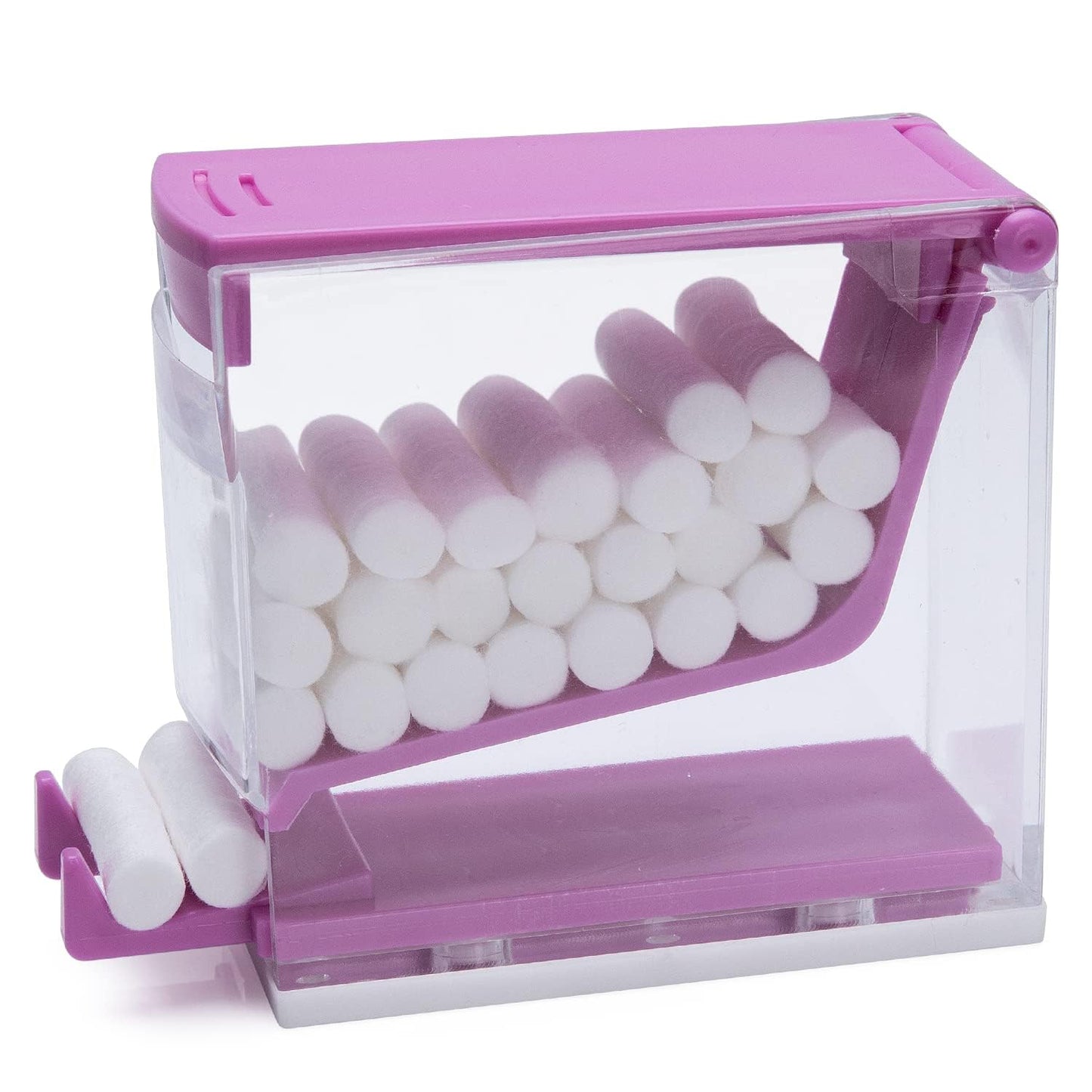 Gold Cura Push-Type Cotton Roll Dispenser – Refillable Anti-Skid Holder