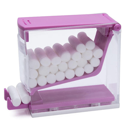 Gold Cura Push-Type Cotton Roll Dispenser – Refillable Anti-Skid Holder