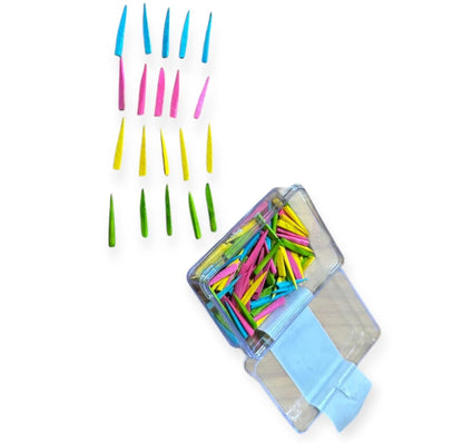 Gold Cura Wooden Wedges | Assorted Interdental Wedges Pack of 100 for Dental Clinics
