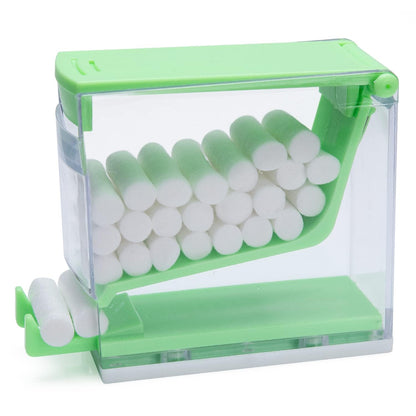 Gold Cura Push-Type Cotton Roll Dispenser – Refillable Anti-Skid Holder