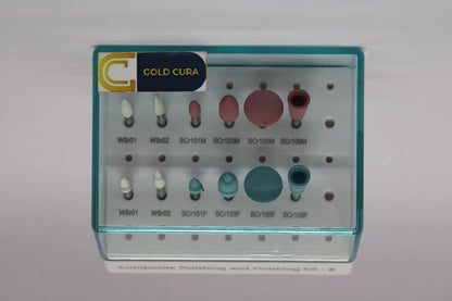 Gold Cura Composite Polishing and Finishing Kit B, RA type