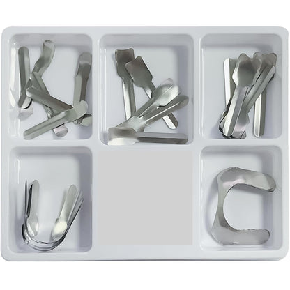 Gold Cura Anterior Matrix Band Kit | Metal Matrices & Strips 30 Pcs for Dental Clinics