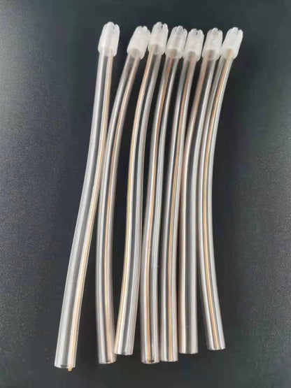 Gold Cura Saliva Ejector Suction Tips | Copper-Wire Embedded Soft Disposable Tips for Dental Clinics