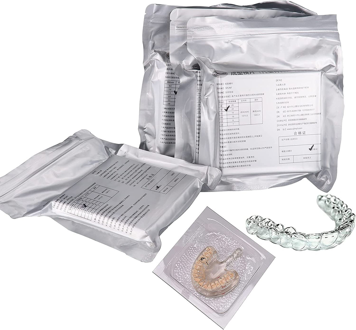 Vaccum Forming Sheets | Soft | 1.5mm | 15 Pieces | Splint Sheets | Clear Aligner Sheets | Dental Thermoforming Sheets
