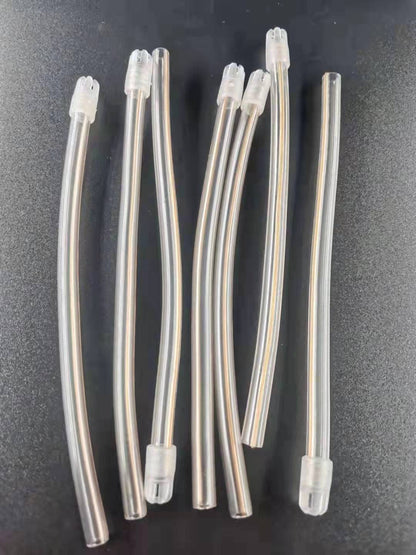 Gold Cura Saliva Ejector Suction Tips | Copper-Wire Embedded Soft Disposable Tips for Dental Clinics