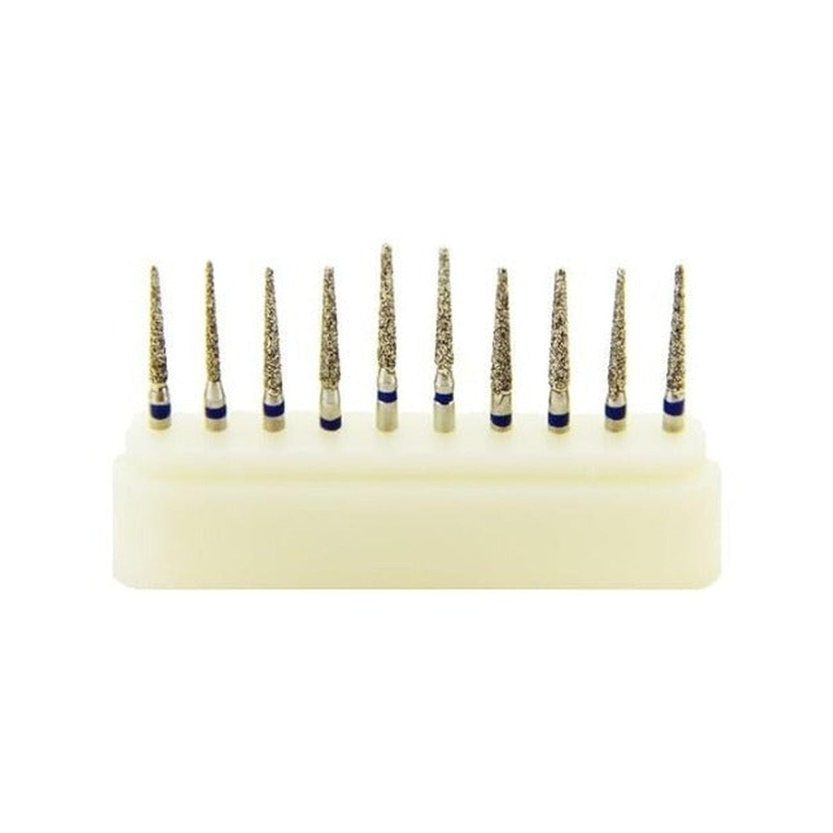 Gold Cura assorted taper diamond bur kit with 10 FG burs