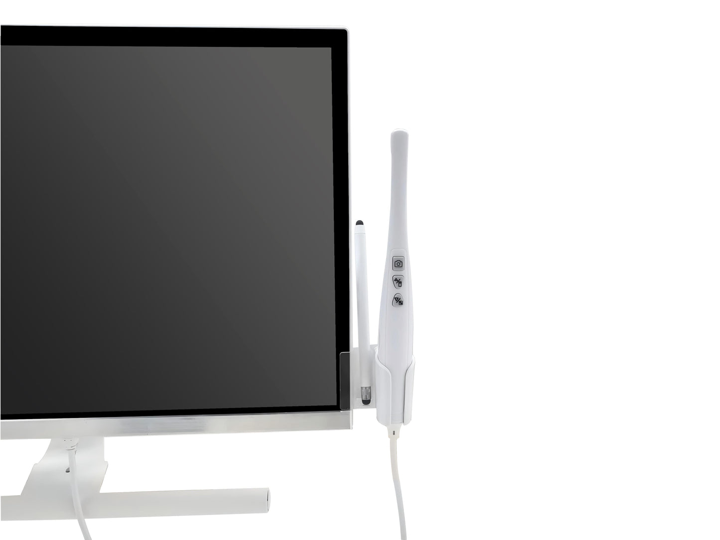 All-in-one dental PC with docked 18MP intraoral camera on the side