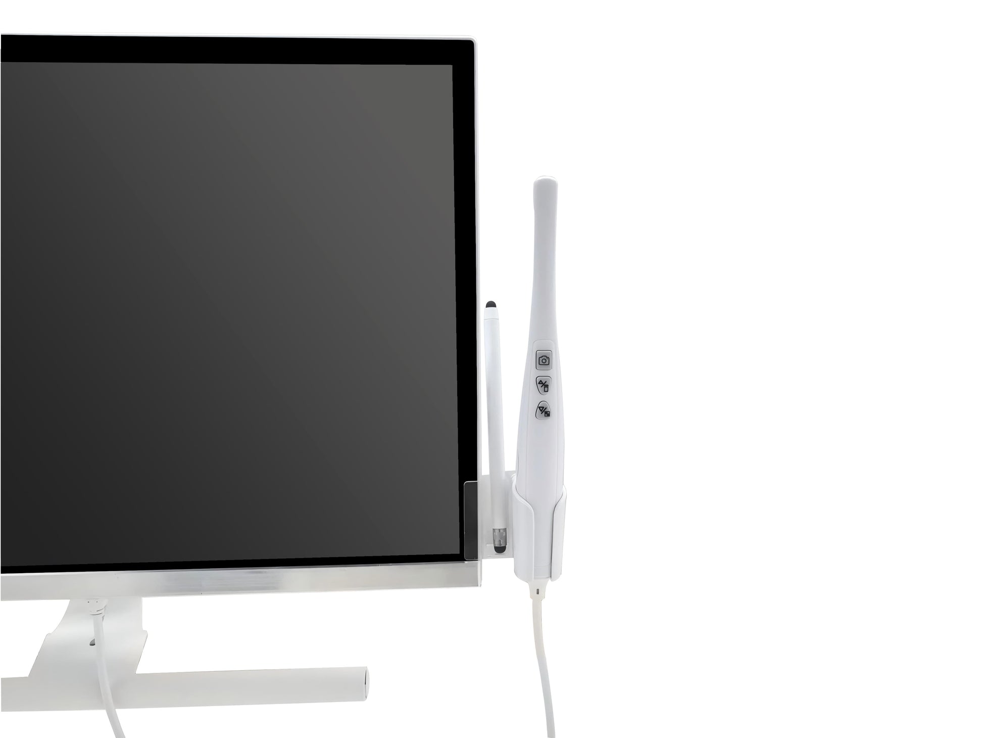 All-in-one dental PC with docked 18MP intraoral camera on the side