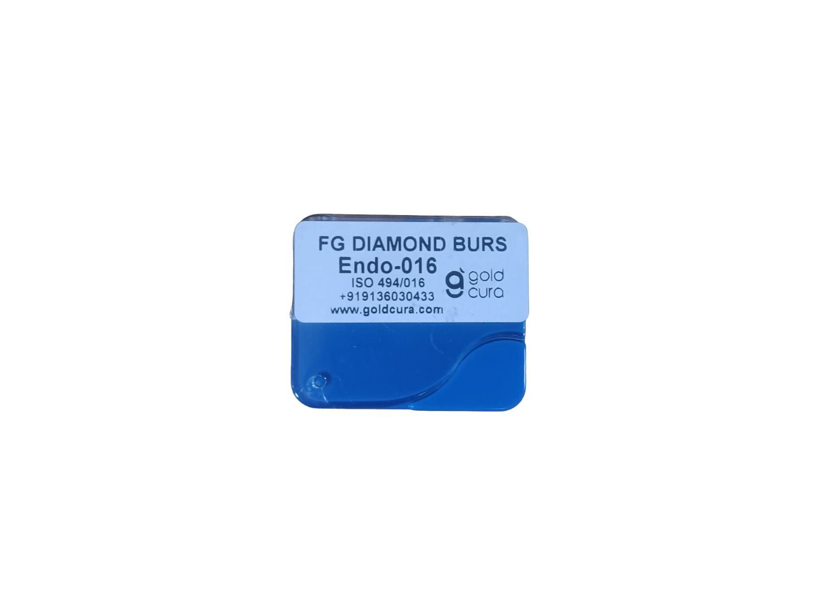 Gold Cura ENDO-016 wide endo access FG diamond burs, pack of 5
