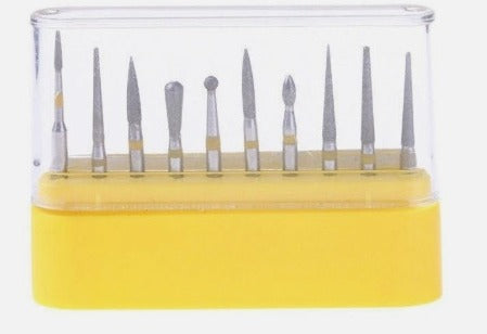 Gold Cura Ceramic & Composite Polishing Kit FG-105 – 10-Piece Kit