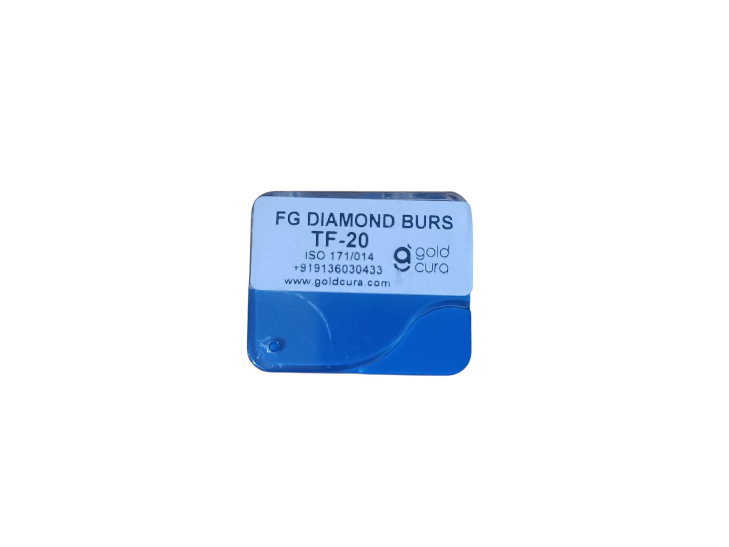 Gold Cura Tapered Fisher Diamond Burs FG