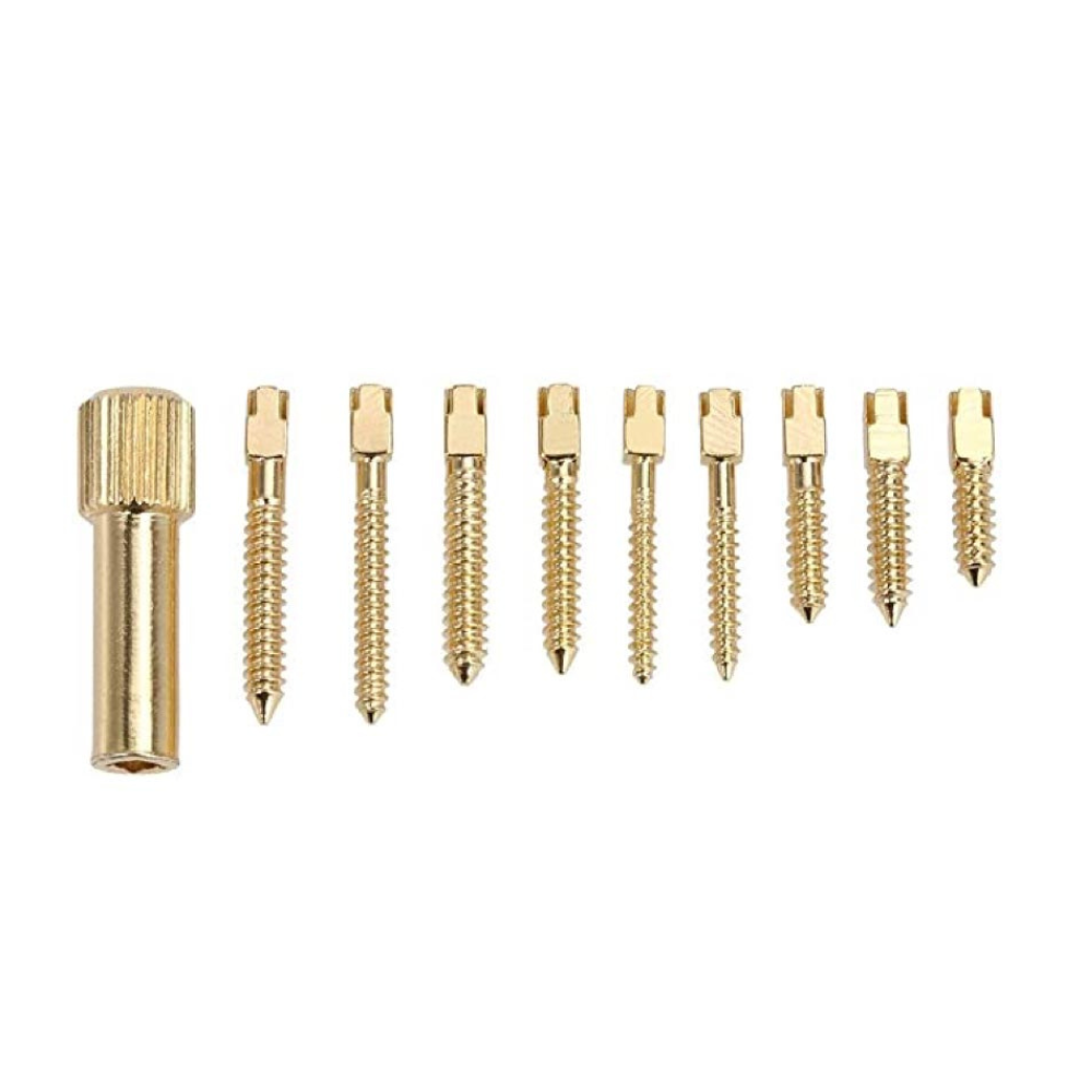 Gold Cura Gold Plated Dental Screw Post Refills Pack of 12 - Endodontic Post Refills India