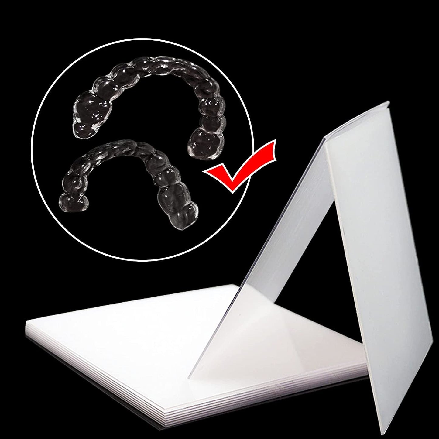 Gold Cura Dental Vacuum Forming Sheets – Thermoforming Sheets for Splints, Retainers, Night Guards & Clear Aligners