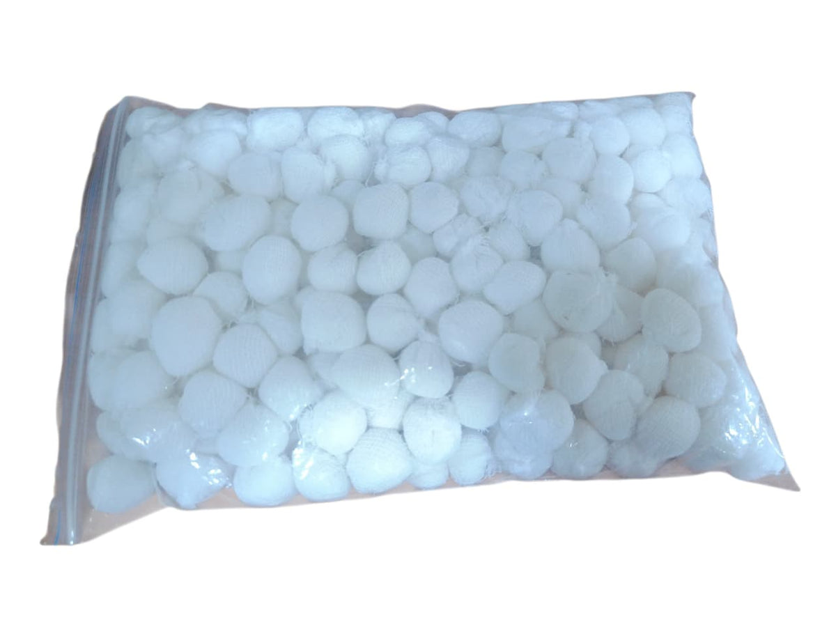 Non-linting pure cotton balls for dental clinic chairside use