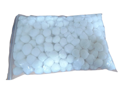 Non-linting pure cotton balls for dental clinic chairside use
