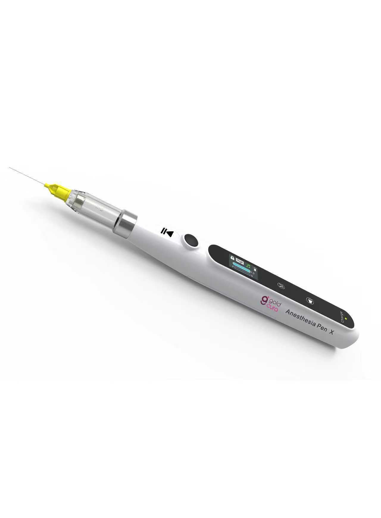 Gold Cura Anesthesia Pen product close-up image