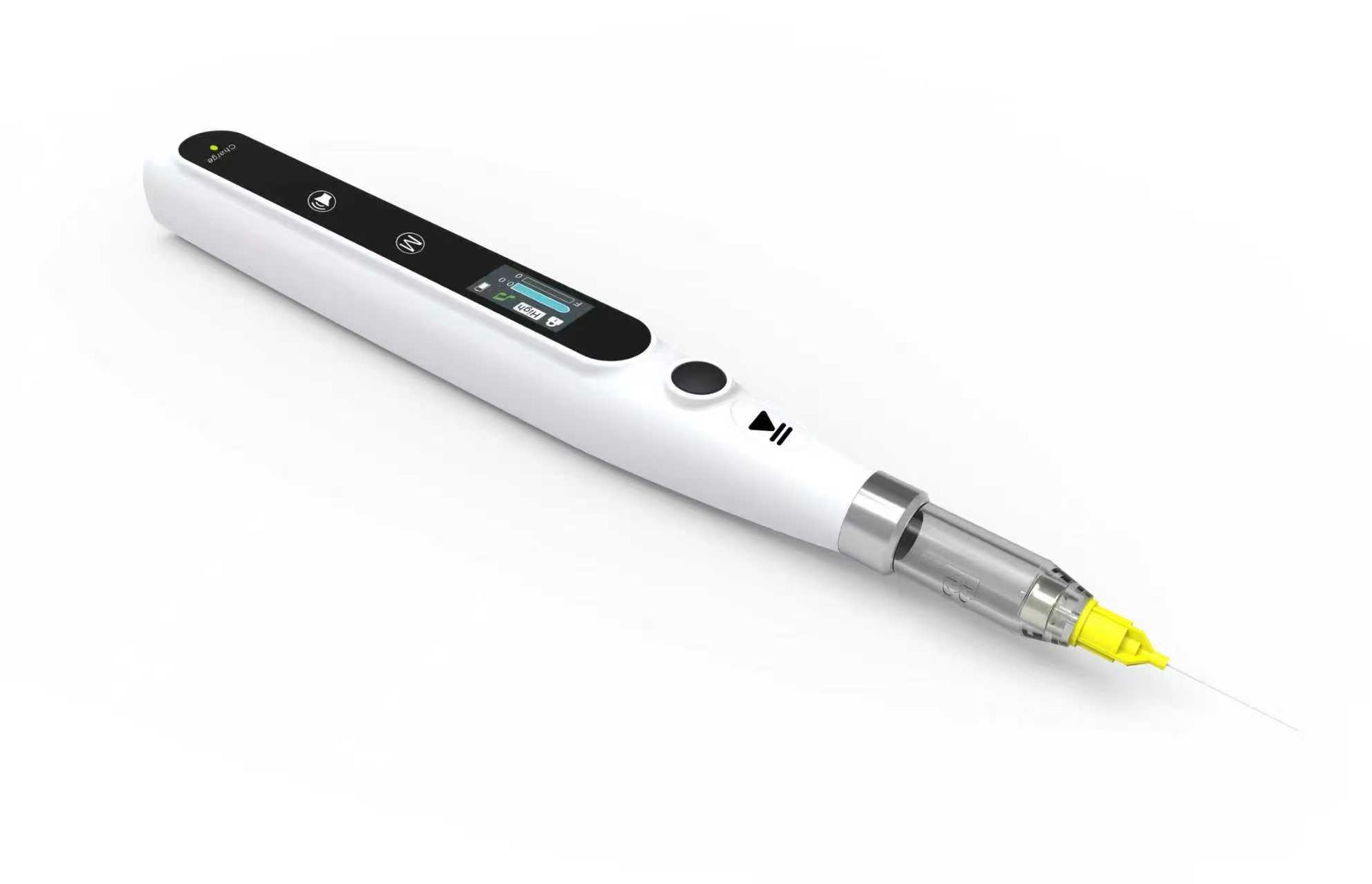 Gold Cura Anesthesia Pen angled product image
