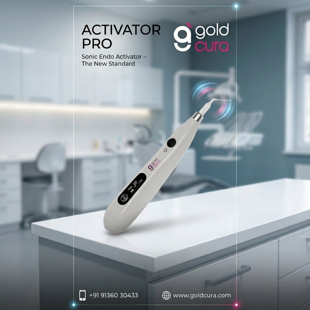Gold Cura Activator Pro sonic endo activator marketing image