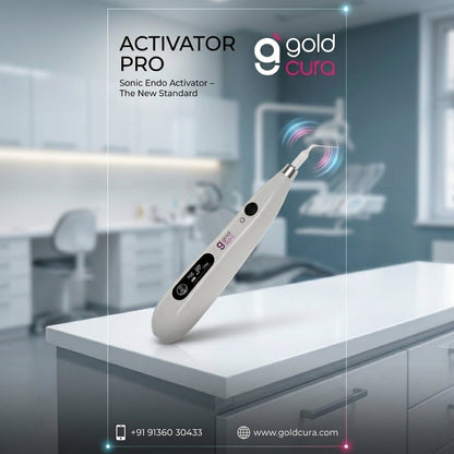 Gold Cura Activator Pro sonic endo activator marketing image
